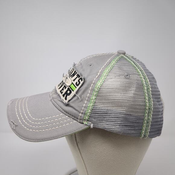 Pheasants Forever Strapback Trucker Hat Gray One Size Adjustable Distressed - Picture 3 of 9